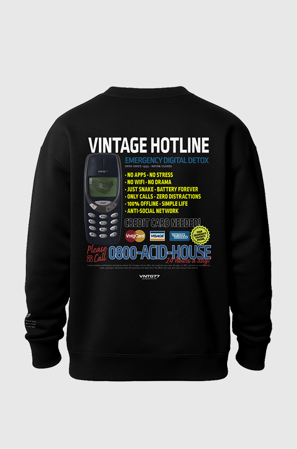 Moletom Careca Vintage Culture Hotline