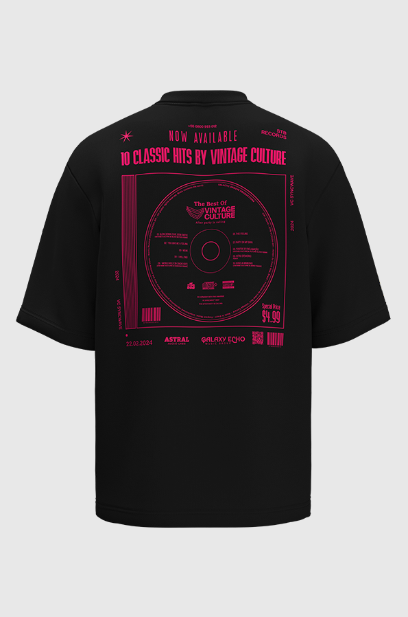 Camiseta Oversized Vintage Culture Classic Hits Pima