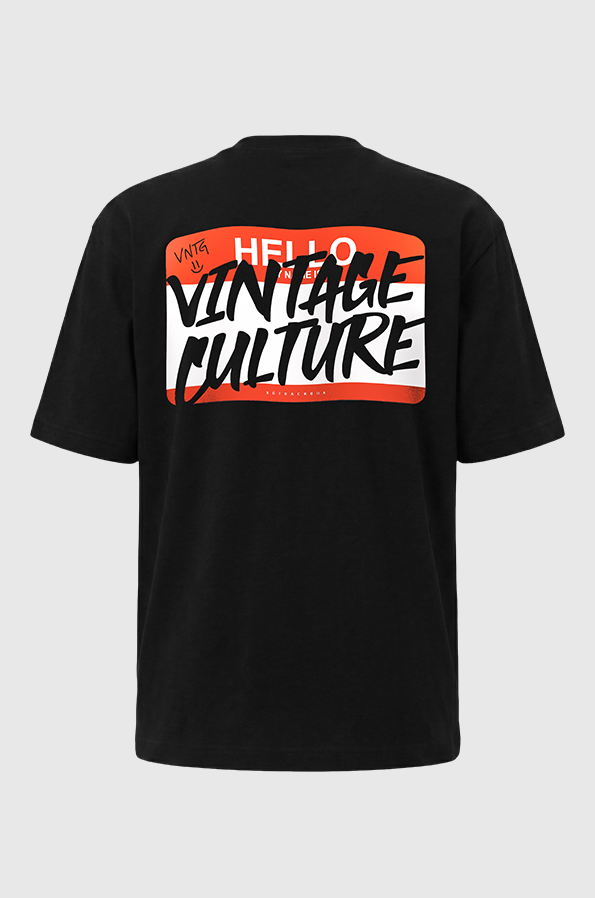 Camiseta Oversized My Name is Vintage Culture Pima