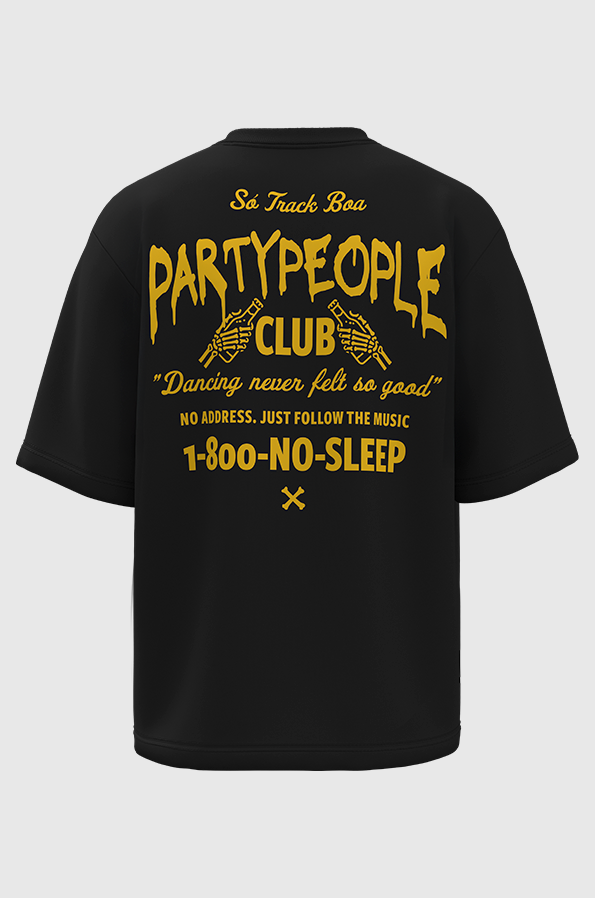 Camiseta Oversized Party People Club
