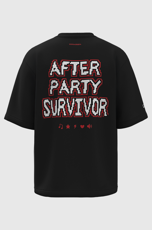 Camiseta Oversized After Party Survivor