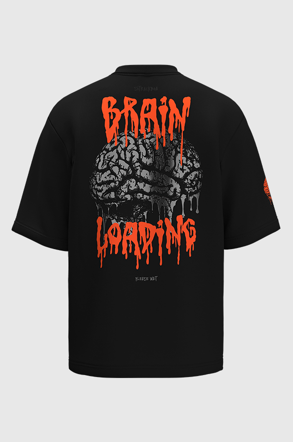 Camiseta Oversized Brain Loading Algodão Egípcio