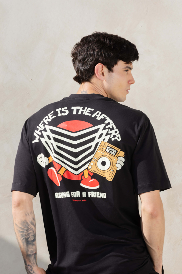 Camiseta Oversized Vintage Culture Where is the After? Pima