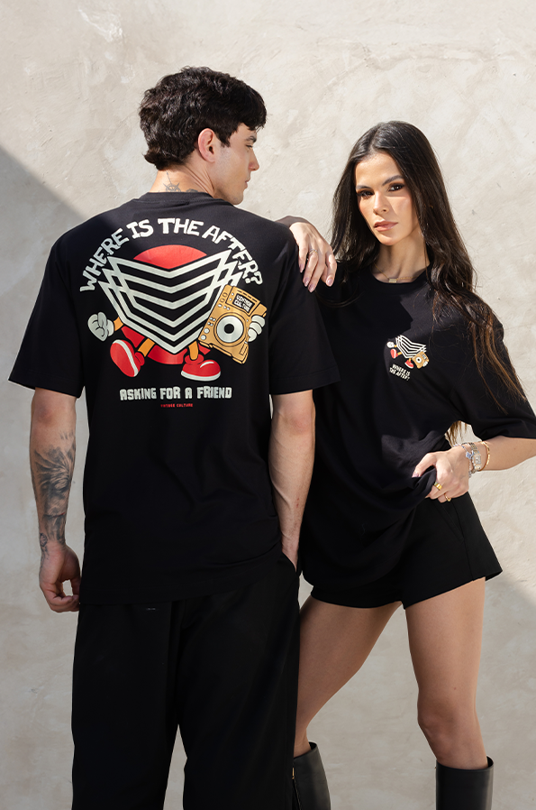 Camiseta Oversized Vintage Culture Where is the After? - Só Track