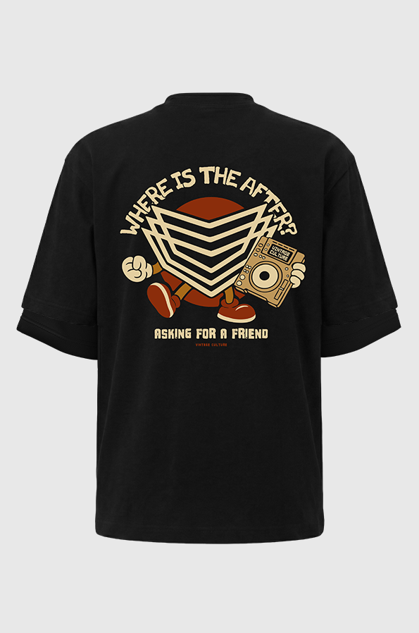 Camiseta Oversized Vintage Culture Where is the After? Pima