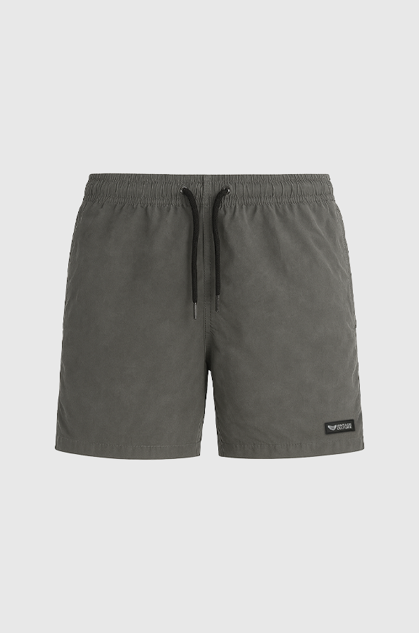 Shorts Casual Tactel Vintage Culture Cinza