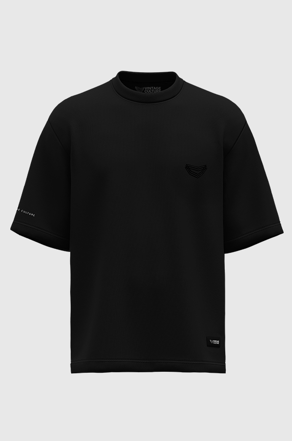 Camiseta Oversized Vintage Culture Black Label Pima