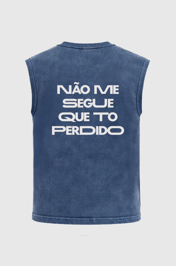 Regata Oversized Não me segue que to Perdido