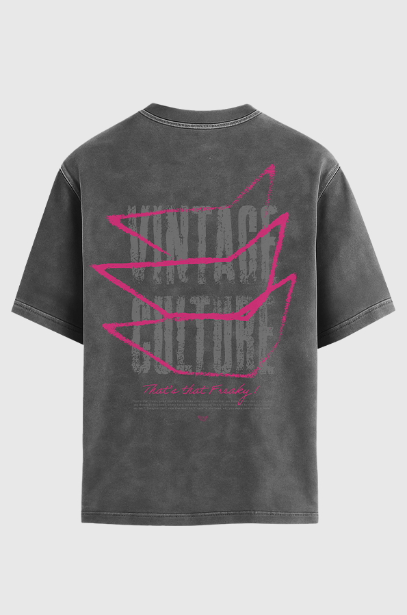 Camiseta Oversized Vintage Culture Freaky Mode