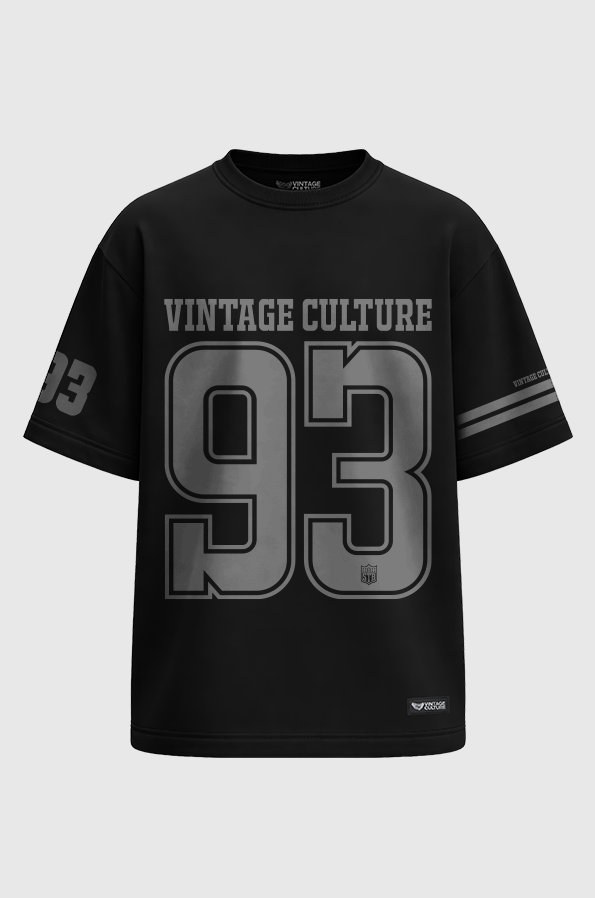 Camiseta Oversized Vintage Culture DARK Football 93 v2