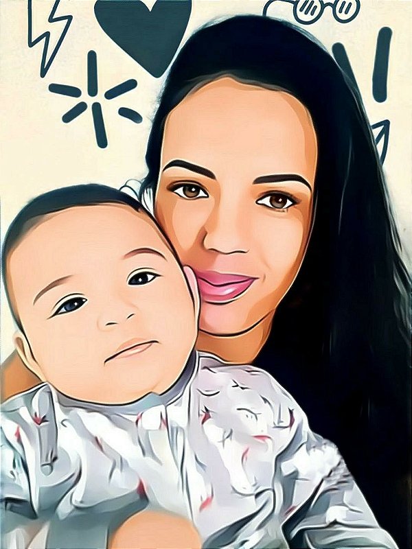 Quadro decorativo com ilustração personalizada