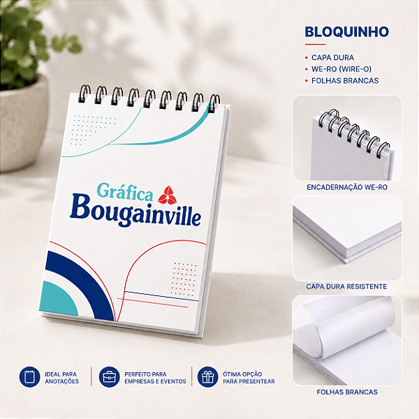 Bloquinho capa dura