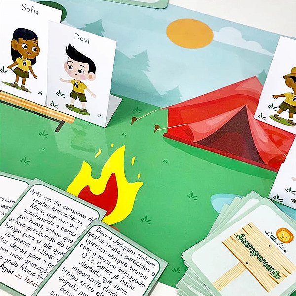 Jogo de tabuleiro de dados de acampamento preto e branco de verão