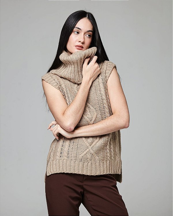Tricot Sage Castanho