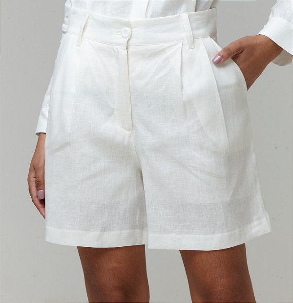 Shorts Linho Lush Branco