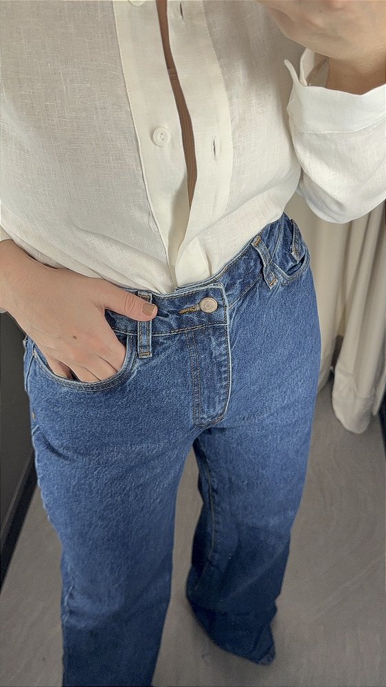 Calca Jeans Laura Pantalona