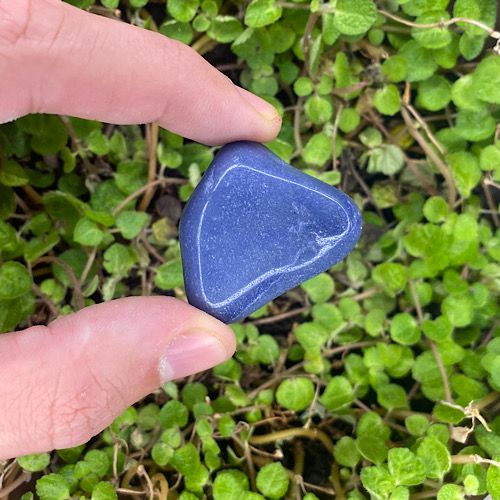 Quartzo Azul Rolado - Meditação e Cura Emocional.