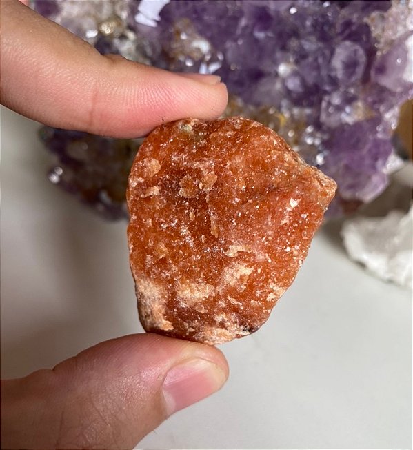 Calcita Laranja Bruta - Pedra da Alegria