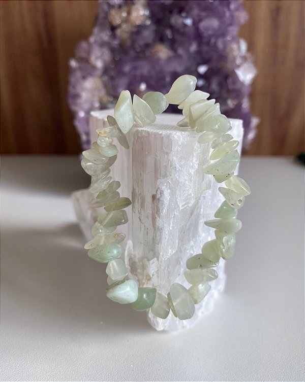Pulseira Cascalho Jade - Limpeza de Pensamentos