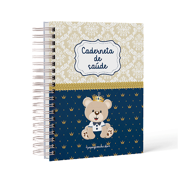 Caderneta de Vacinação Sem Personalização Urso Príncipe
