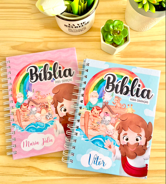 Bíblia Infantil Personalizada com Nome da Criança