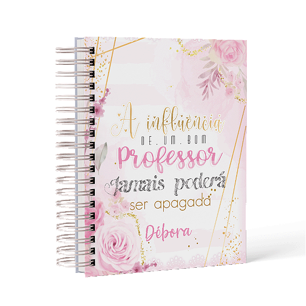 Caderno dia dos Professores - Capa Personalizada