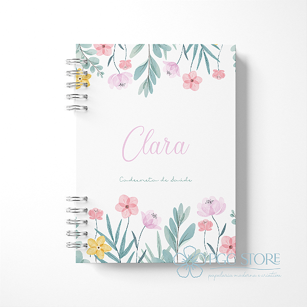 Caderneta de Vacinação Personalizada | Tema Jardim