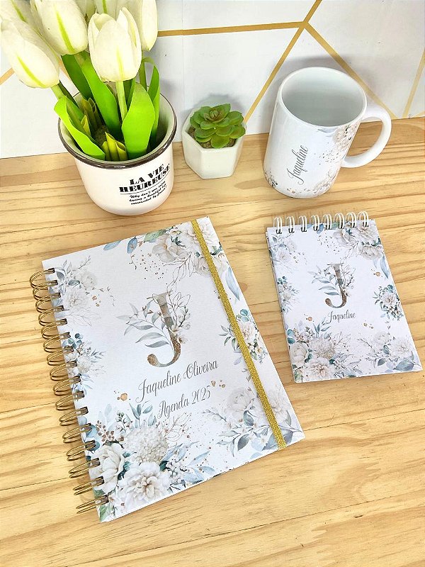 Agenda 2025, Caneca Personalizada e Bloquinho