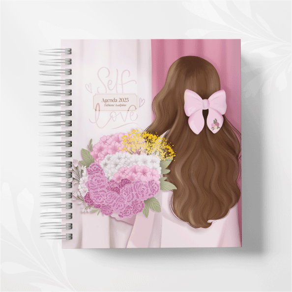 Agenda 2025 Personalizada - Self Love - Laço