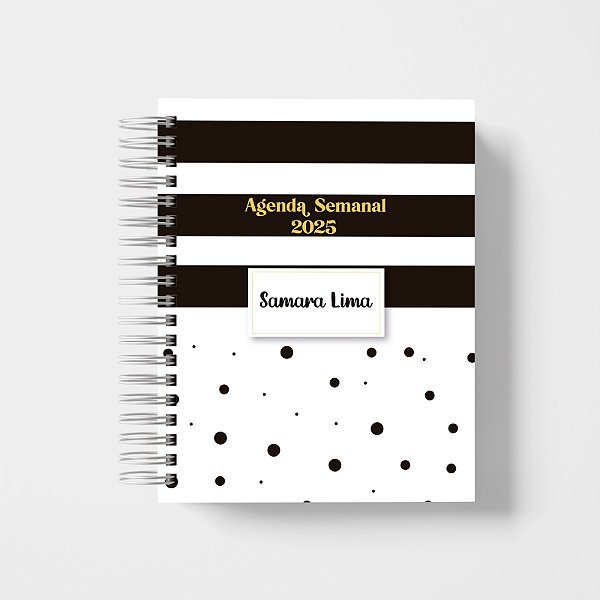 Agenda Semanal 2025 Personalizada Poá