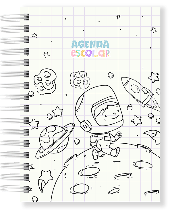 Agenda Escolar 2025 Personalizada - Astronauta