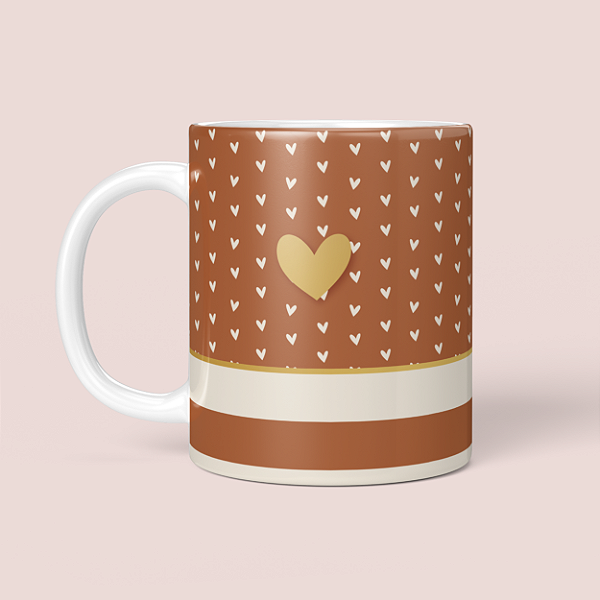 Caneca Porcelana Personalizada - Chocolate