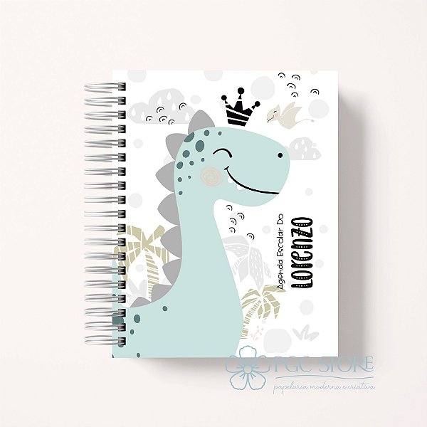 Agenda Berçário Creche Personalizada - Dino 2
