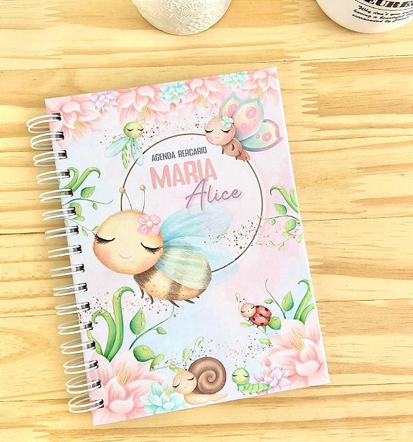 Agenda Berçário Creche Personalizada - Fundo do Mar Menina