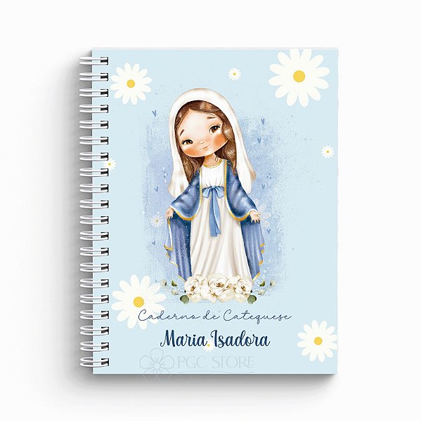 Caderno de Catequese Capa Personalizada - Nossa Sra das Graças