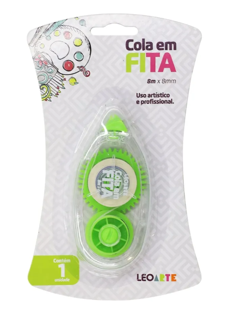 Cola em fita 8mmx8m Leoarte