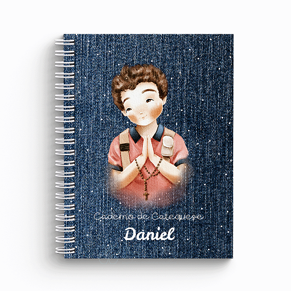 Caderno de Catequese Capa Personalizada - São Carlo Acutis