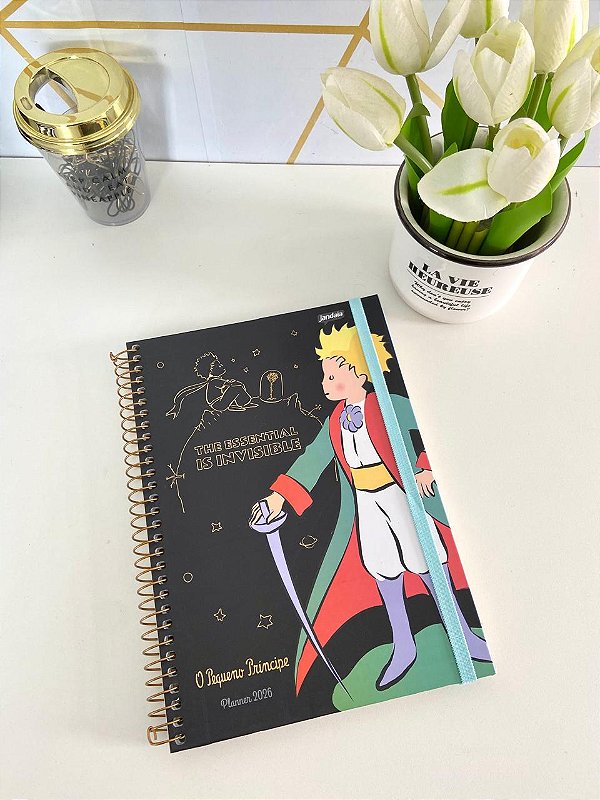 Planner 2026 O Pequeno Príncipe - Capa Preta