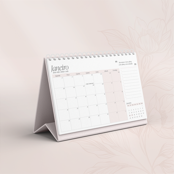 Calendário de Mesa 2026