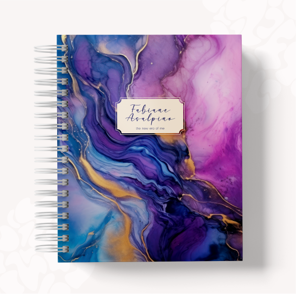 Agenda 2026 Personalizada - Mármore Lavanda