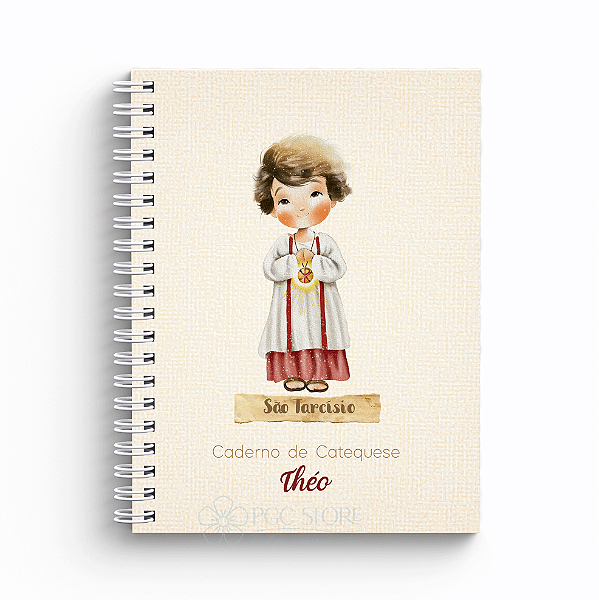 Caderno de Catequese Capa Personalizada - São Tarcísio