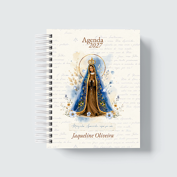 Agenda Católica 2027 Personalizada - Nossa Senhora Aparecida
