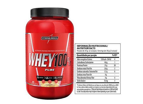 Whey 100% PURE 907G INTEGRAL MÉDICA POTE