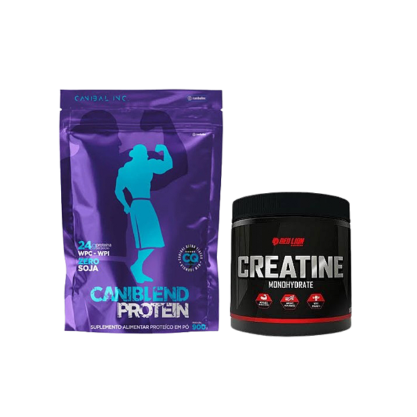Kit shape 2.0 ( caniblend 900g refil + creatina red 150g pura )