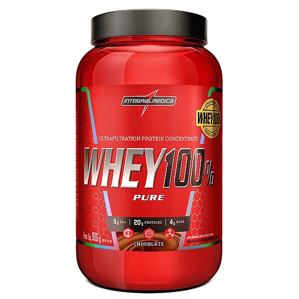 Whey 100% PURE INTEGRALMEDICA POTE BLACK