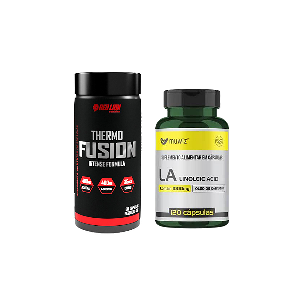 Thermo fusion 60 caps + la - óleo de Cartamo 120 caps