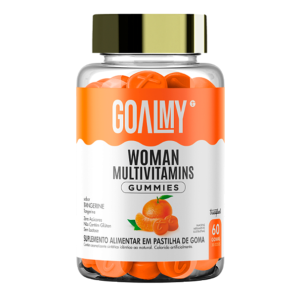 multivitaminico em goma - goalmy - tangerine - 60 gomas
