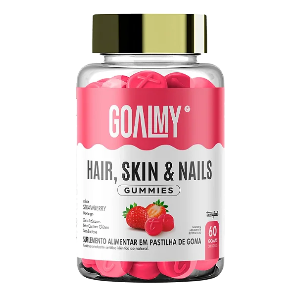 goalmy hair, skin an nails - strawberry - 60 gomas