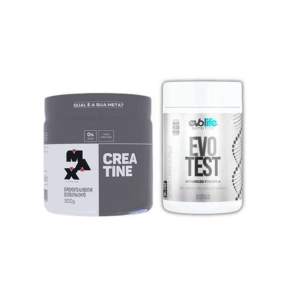HIPERTROFIA MÁXIMA - evo test + creatina max 300g