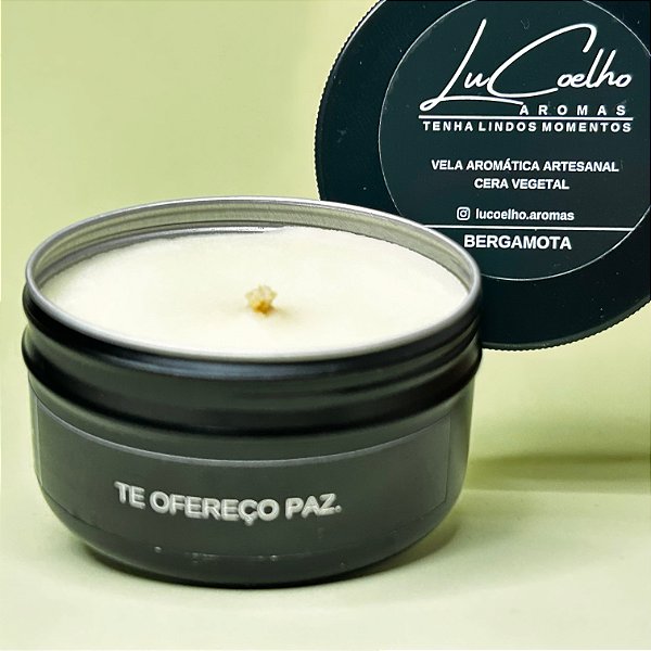 VELA AROMÁTICA BERGAMOTA (Linha Me Leva)